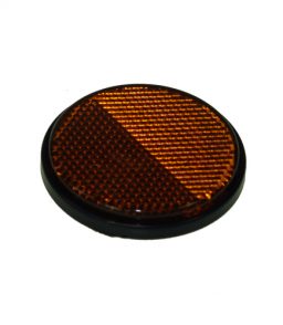 MP155SSB Radex Round Amber Self Adhesive Reflector
