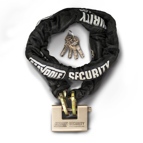 MP9048 Heavy Duty 10mm Security Chain (1.5m) with Padlock