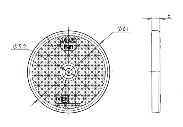 MP1633B WAS Clear Round Reflector - Image 2